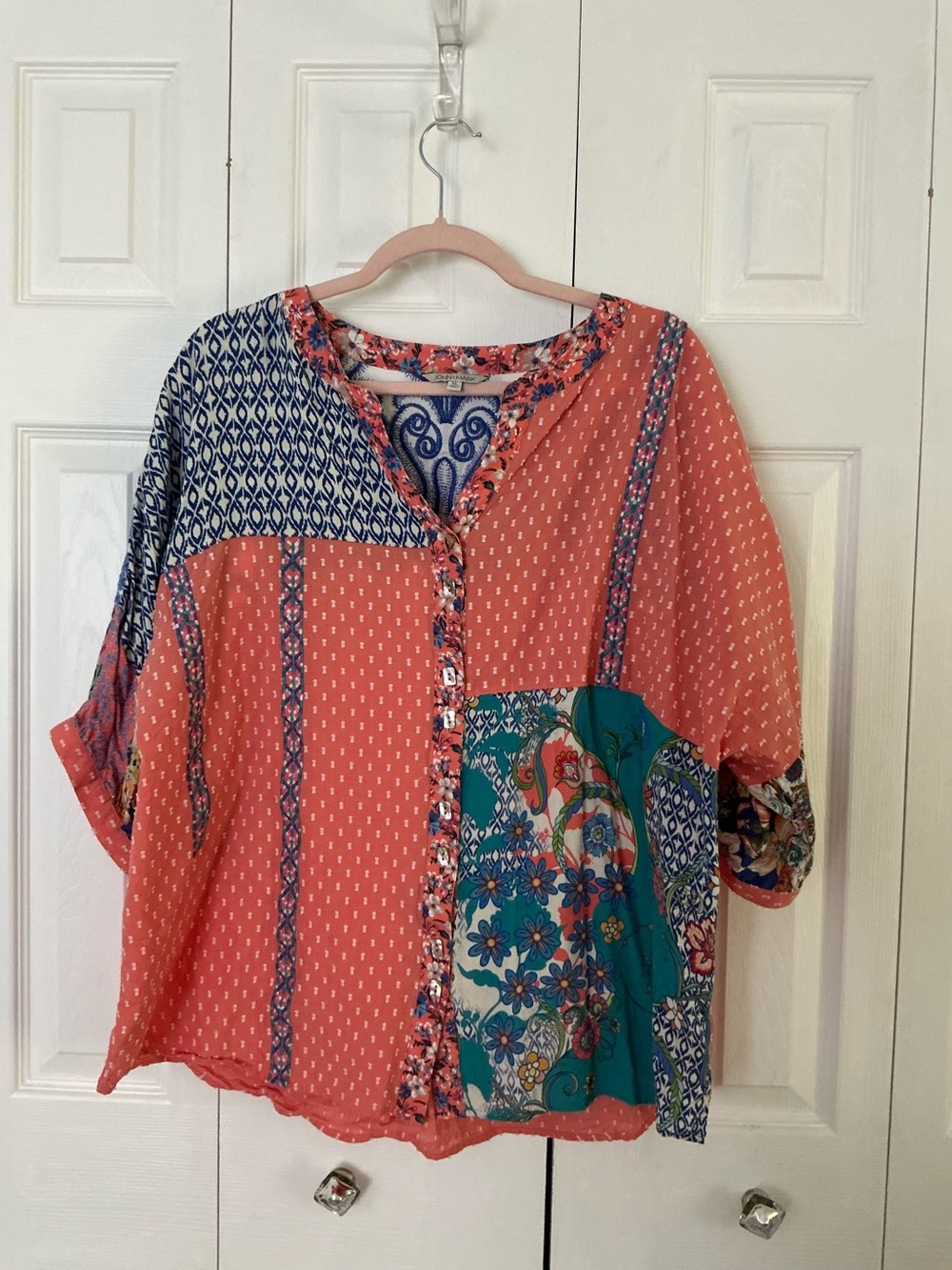 John Mark Tunic Featuring A Relaxed Fit